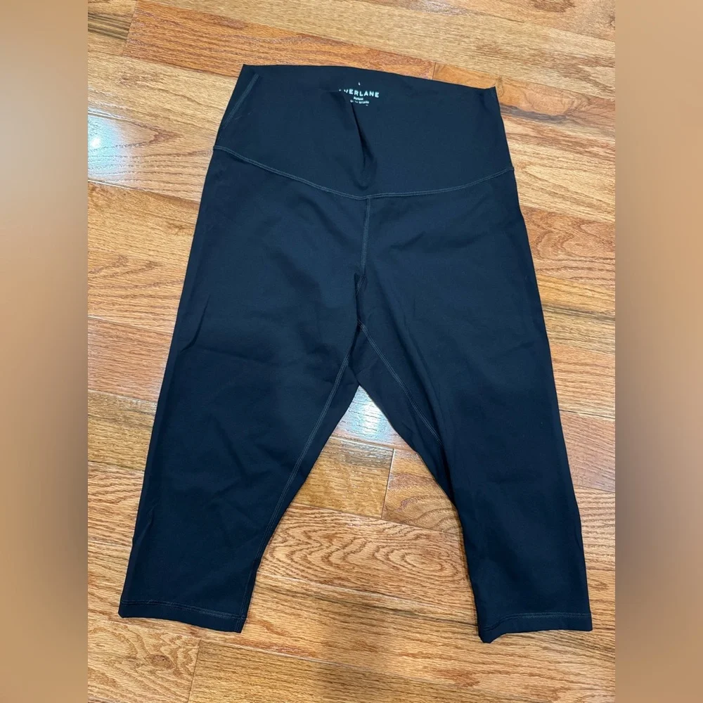 Everlane The Perform Legging Black Women's Cropped Pants/ Capri - Large - Picture 2 of 4